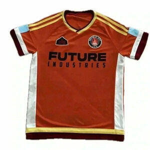 BoxLunch Jersey Men M Orange Legend KORRA FUTURE INDUSTRIES REPUBLIC CITY
